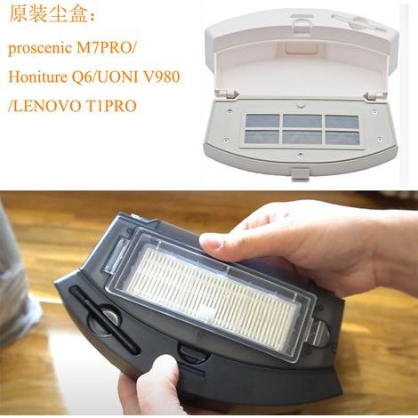 Proscenic M7PRO V980 T1PRO Honiture Q6 Saugroboter mit Staubbehälter und HEPE-Filter. (1/5)