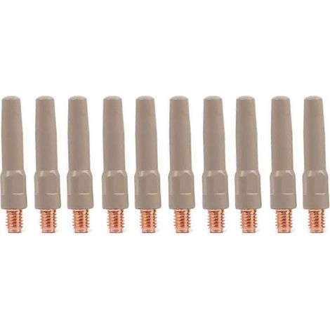 MIG-Schweißdüsen (10er-Pack) mit Antihaftbeschichtung, Brennerzubehör, 45 x 0,8 mm (1/5)