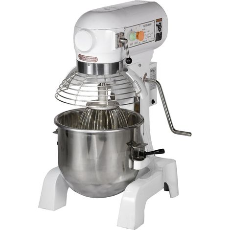 Batteur-Mélangeur, avec Crochet Pétrisseur, Fouet et Batteur Plat, pour jusqu’à 6 kg de Pâte, 3 Vitesses, 0,75 kW (1/2)
