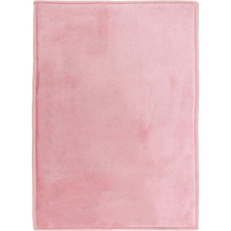 FLANELLE - Tapis aspect velours extra-doux rose 160x230 (1/5)