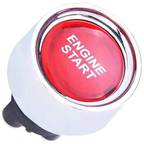 Bouton de démarrage du moteur Dc 12v 50a, bouton-poussoir multifonction, démarreur d'allumage pour voiture (rouge)