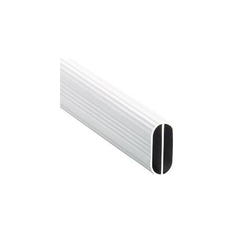 FP – Tringle à rideau ovale 3000mm – Aluminium anodisé argent – Épaisseur 6mm – Conception robuste pour armoires et rideaux