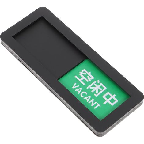 Indicateur de Porte Coulissante Vacant et Occupé en Acrylique Signalisation Visible pour Salle de Réunion et Bureau, Panneau Pratique Facile à Lire 4 X 10 CM (1/5)