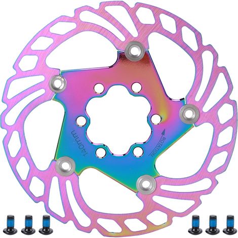 Disque de frein pour VTT, refroidissement liquide, rotor 5 boulons, 140 mm, accessoires de vélo, coloré (1/5)