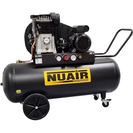Compresseur à piston 150 litres 3 CV TECH PRO NUAIR (1/2)