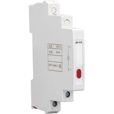 Voyant lumineux LED sur rail DIN 230 V CA/CC, montage modulaire JD9-H1D pour lignes électriques de télécommunications