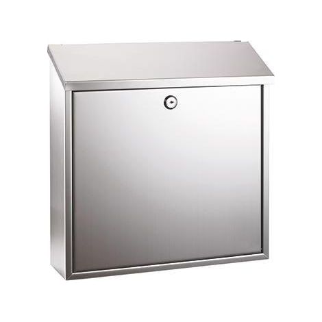 ALCO Briefkästen edelstahl Abdeck ung oben 36x36x10cm ROSTFREI (1/3)