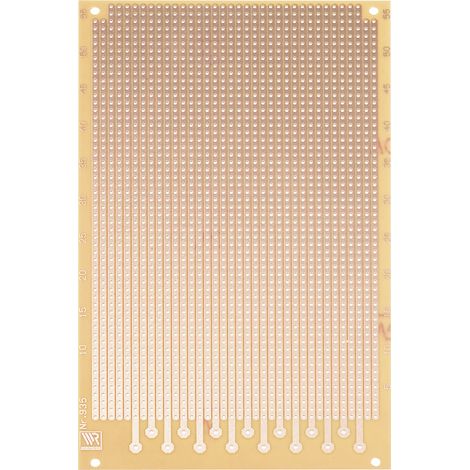Rademacher WR-Typ 935 Experimentierplatine Hartpapier (L x B) 16 mm x 10 mm 35 µm Rastermaß 2.54 mm (1/4)
