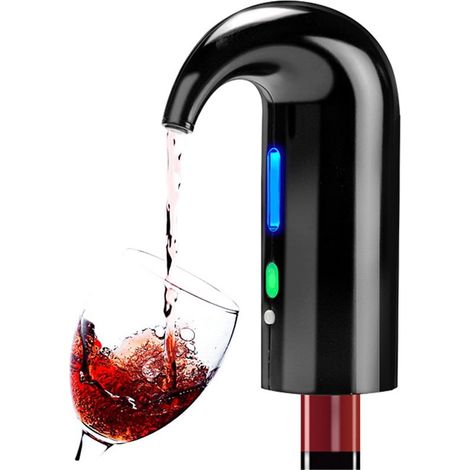 Aérateur À Vin Électrique - Fonction Décanteur Et Distributeur - Compatible Toutes Bouteilles - Rechargeable Par USB - 1 Pièce (1/5)