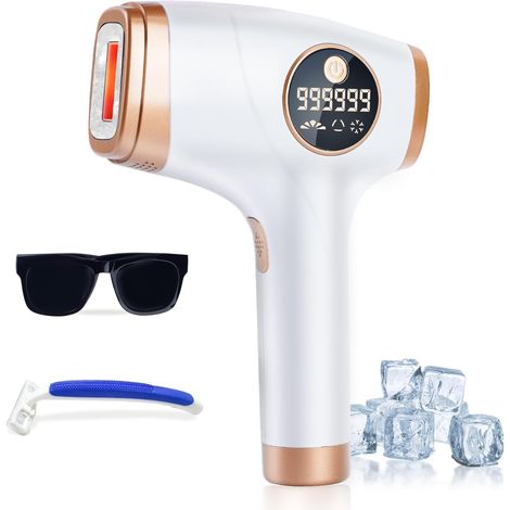 IPL Haarentfernungsgerät mit Kühlfunktion für Zuhause, 5 Energiestufen und 2 Modi, geeignet für Frauen und Männer zur Anwendung an Gesicht, Legs Hair Remover Electric. (1/5)