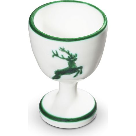 Gmundner Keramik Grüner Hirsch, Eierbecher (H: 7,5cm)