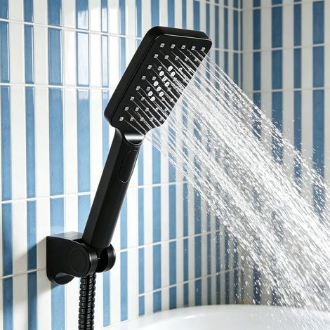 Wall Mounted Thermostatic Shower Mixer, Brass Chrome Anti Scald Tap, 3 Function Shower Head & Hose Constant Temperature Shower Valve (1/5)