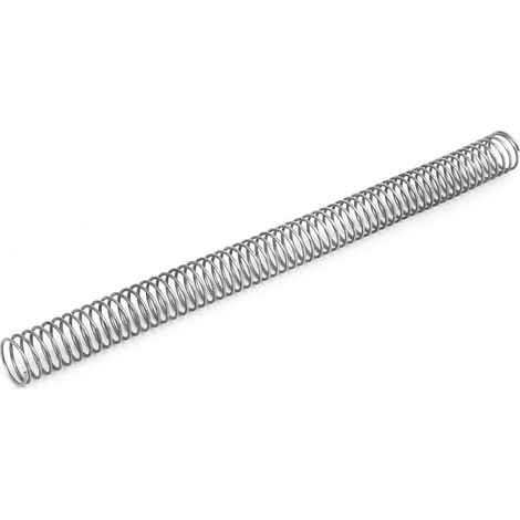 sourcing map Compression Spring 1.5mmx22mmx305mm 304 Stainless Steel Silver (1/3)
