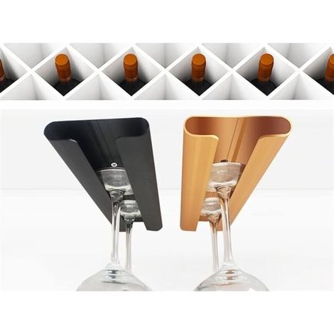 2 soportes colgantes para copas de vino,soportes para copas colgantes,soporte de plástico para copas de vino,sin necesidad de taladrar (1/4)