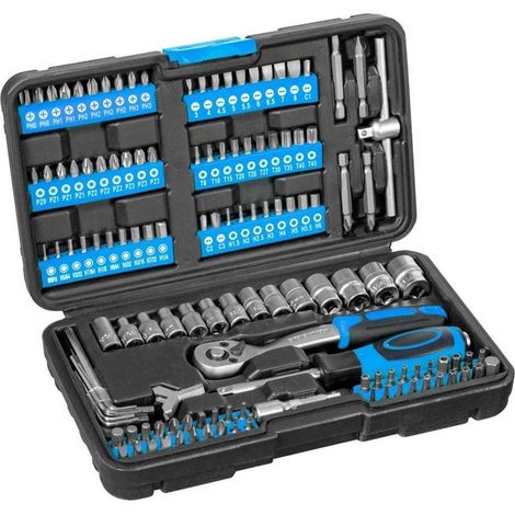 Güde - Set da 130 pezzi di bussole e punte GSB 130 39001 (1/4)