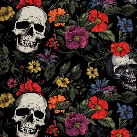 Tela decorativa para exteriores Oxford - Motivo de calavera I DX4719 (1/5)