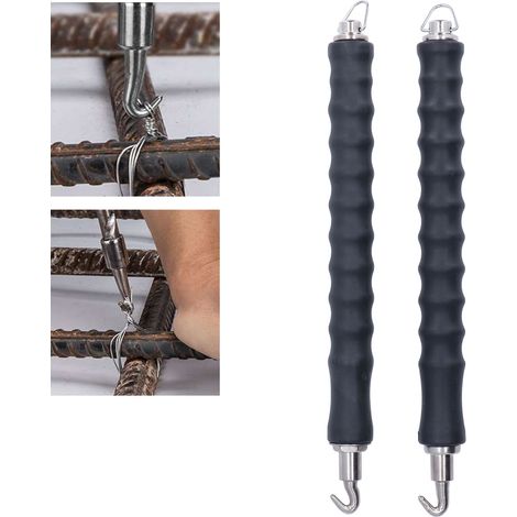 2 crochets de ligature télescopiques pour barres d'armature, outil de ligature de fil (1/5)