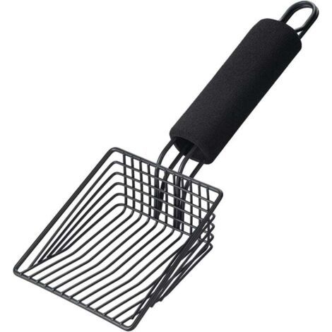 P à litière en métal pour chat – P profonde à tamisage rapide avec poignée confortable, conçue pour les propriétaires de plusieurs chats. (1/4)