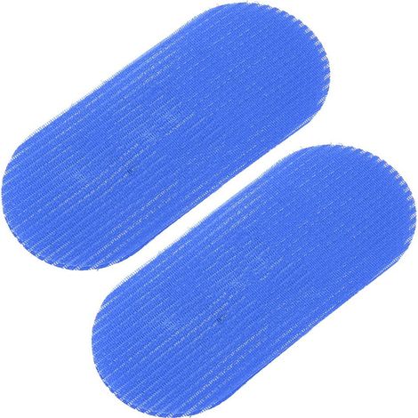 2 Pinceaux à cheveux, peigne de coiffure coiffeur, serre-frange adhésif, stickers maquillage bleu, lot de 2 (1/5)