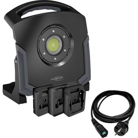 Ansmann 1600-0715 Hybrid Arbeitsleuchte WL60W 18V LED COB, Lampadina a LED dimmerabile Faretto ERP: E (A - G) 60 W