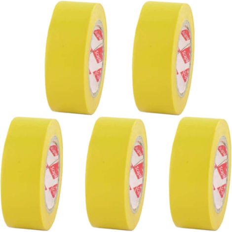 Lot de 5 rubans adhésifs électriques SCAPA - PVC - 19mm - 2702-19-jaune