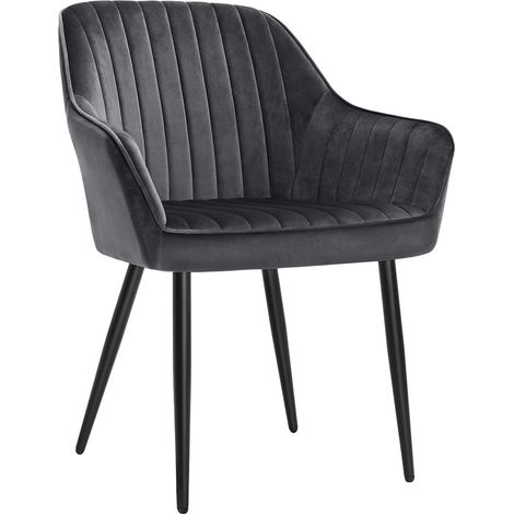 Silla tapizada con reposabrazos