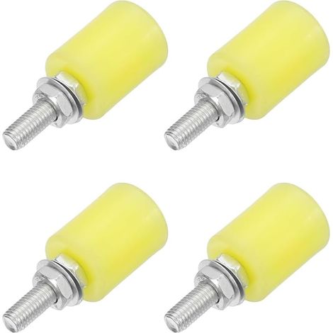 4 roues en nylon pour portes coulissantes, ensemble de rouleaux en nylon pour portail, guidage universel de porte coulissante avec roulement scellé pour portes coulissantes, 32x40mm (1/5)