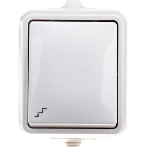 Interruptor de escalera hermético Hydro IP44 blanco 120406