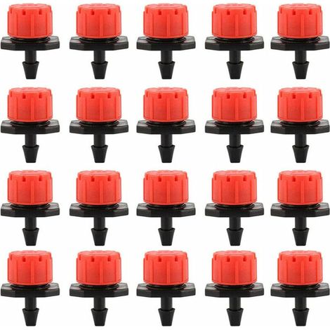 100 Pcs Goutteur Irrigation 16mm Arrosage Goutte à Goutte Réglable Goutte à Goutte Micro Automatique pour Plante Serre Pelouse (1/5)