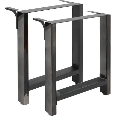 Telaio base per tavolo 60x72 cm verniciato a polvere Gambe quadrate tavolino