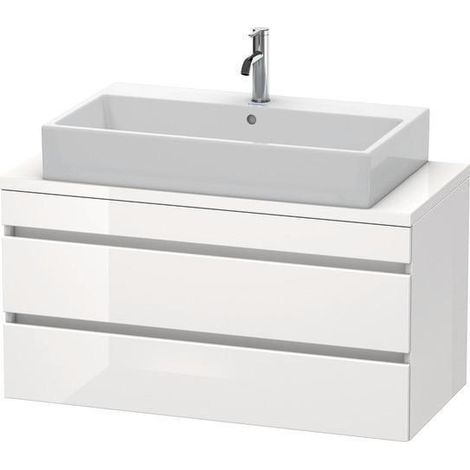 Meuble de sous-console DURASTYLE 512x1000x478mm chêne noir / blanc mat