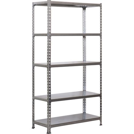 Simonrack Étagère métallique moderne argenté 5 niveaux (1/5)