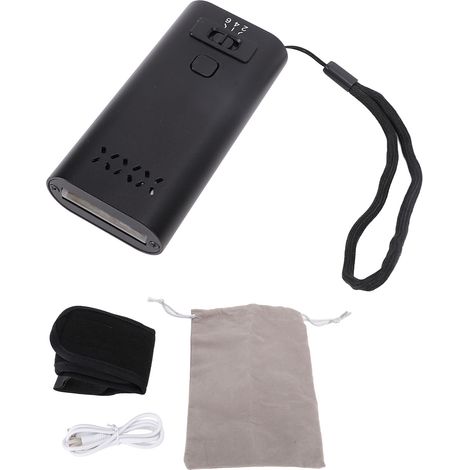 Lampada LED per extension per capelli, portatile, ad asciugatura rapida, con batteria ricaricabile da 3000 mAh, per uso domestico e professionale, colore nero. (1/5)
