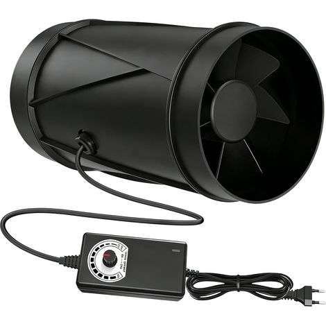 Ventilateur tubulaire 150 mm, 587 m³/h, réglable, extracteur de fumée pour circulation de l'air dans le jardin d'hiver, la cave, l'atelier et la tente de culture, ventilateur d'extraction avec réglage (1/5)