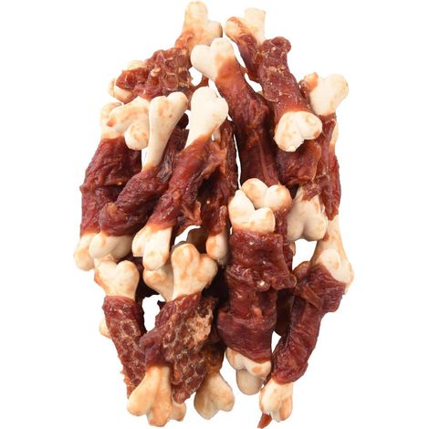 Friandise os de calcium avec canard Hapki BBQ pour chien 170 g sans gluten. - Flamingo (1/4)