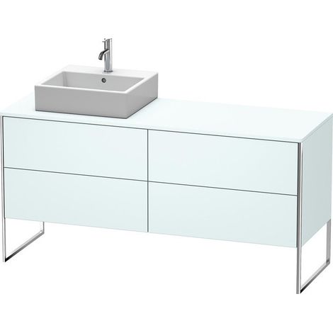 Meuble sous-vasque XSQUARE 778x1600x548m avec éclairage li Bleu clair mat