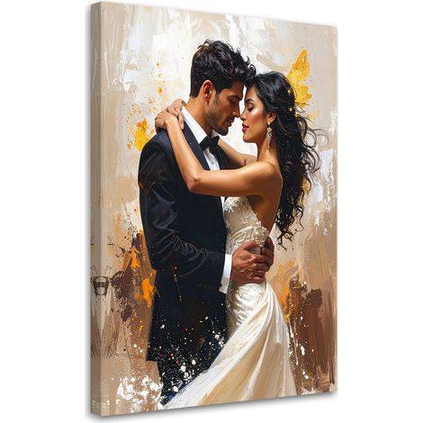 Leinwandbild Verliebtes Paar Liebe Glamour 20x30 (1/5)