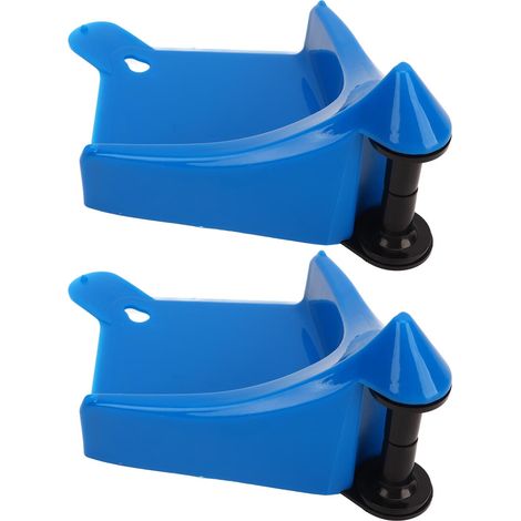 Lot de 2 guides-tuyaux d'arrosage pour voiture, outils de précision anti-pincement, cales d'insertion pour pneus, pour le lavage auto (bleu). (1/5)