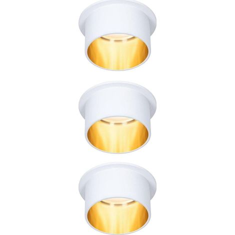 Paulmann Kit de Focos Empotrables blanco dorado 68 mm (1/3)