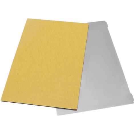 Magnetische, flexible und elastische Federstahlplatte mit rückseitiger Klebefläche für 3D-Drucker, 202 x 128 m (1/4)