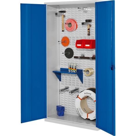 Kappes ®RasterPlan Werkstückschränke 1950x1000x410mm mit Vollblechtüren enzianblau