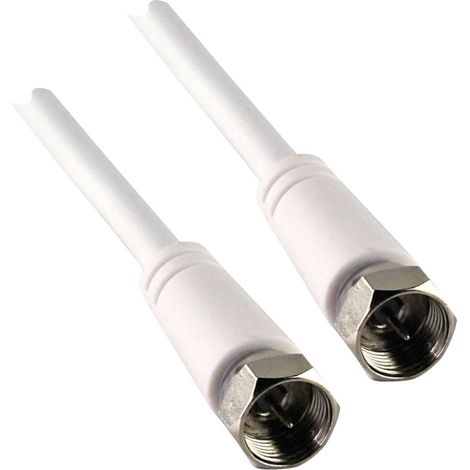 Schwaiger SAT Anschlusskabel KVC215 052 (75dB) weiß, 1,5m, 1x F Stecker / 1x F Stecker Antennen & Koaxkabel (1/2)