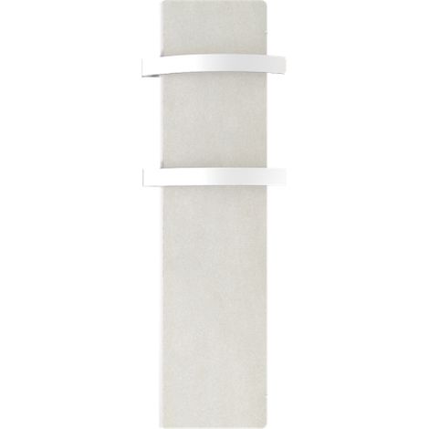 Sèche-serviettes électrique à inertie avec thermostat sans fil Valderoma Slim Kherr Wireless 500 W vertical 25,5x101 cm Blanc Quartz (1/5)