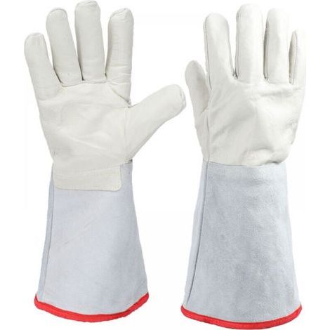 40cm long cryogenic LNG liquid nitrogen processing protective glove work cryo gloves