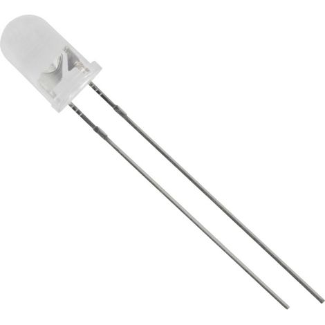 TRU COMPONENTS LED bedrahtet Rot Rund 5 mm 1750 mcd 20 °, 25 ° 20 mA (1/2)