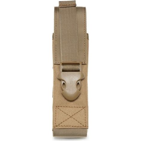 MOLLE System Multi-functional Flashlight Pouch/Storage Bag for Outdoor Hiking, Trekking, and Camping - Camel Color (1/4)