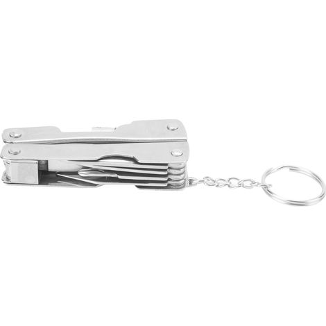 Pince multifonction en acier allié, mini-outil de poche multifonctionnel avec lampe intégrée, idéal pour la survie en extérieur.