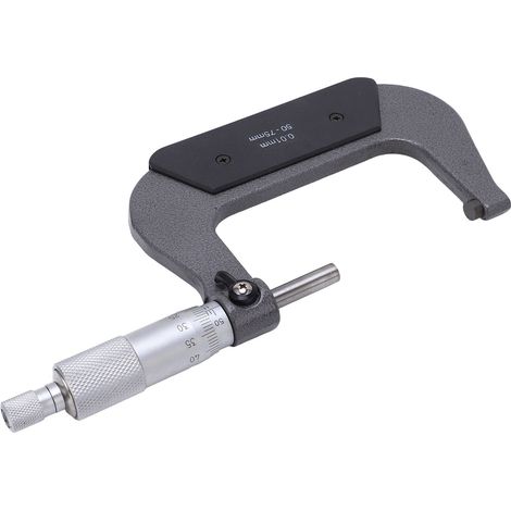 Tragbares Mikrometer aus stabiler Legierung, präzise Dickenmessung, Mikrometerschieber 50-75/0,01 mm (1/5)