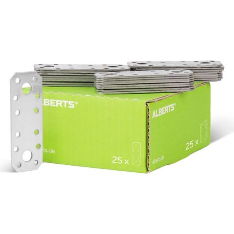 851774 Platine d'assemblage, acier inoxydable, 96 x 35 mm, Set de 25 pièces