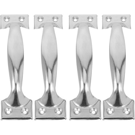 Schranktürgriff aus Metall Gebogen 150mm 4 Stück Pack für Rollläden und Medizinschränke Edelstahl... (1/5)